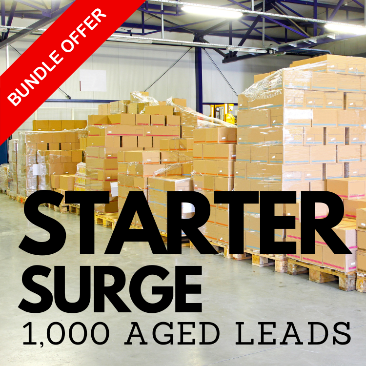 Sense-Leads.com Starter Surge Image. 1000 aged leads